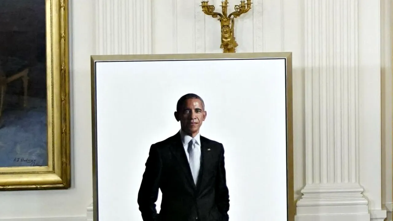 Trump înlocuiește portretul lui Obama de la Casa Albă cu o imagine a sa