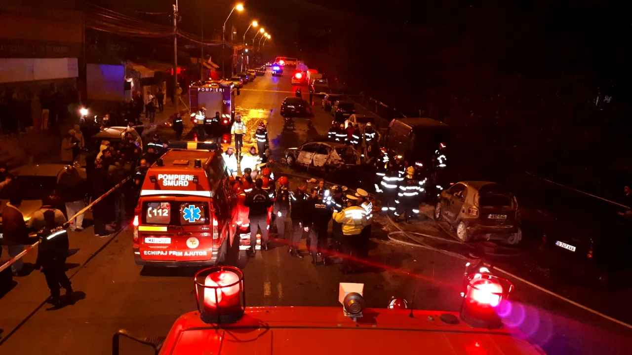 Bărbatul care a fugit de la accidentul din zona Baicului din Capitală, în urma căruia patru maşini au luat foc şi o persoană a murit, a fost arestat pentru 30 de zile