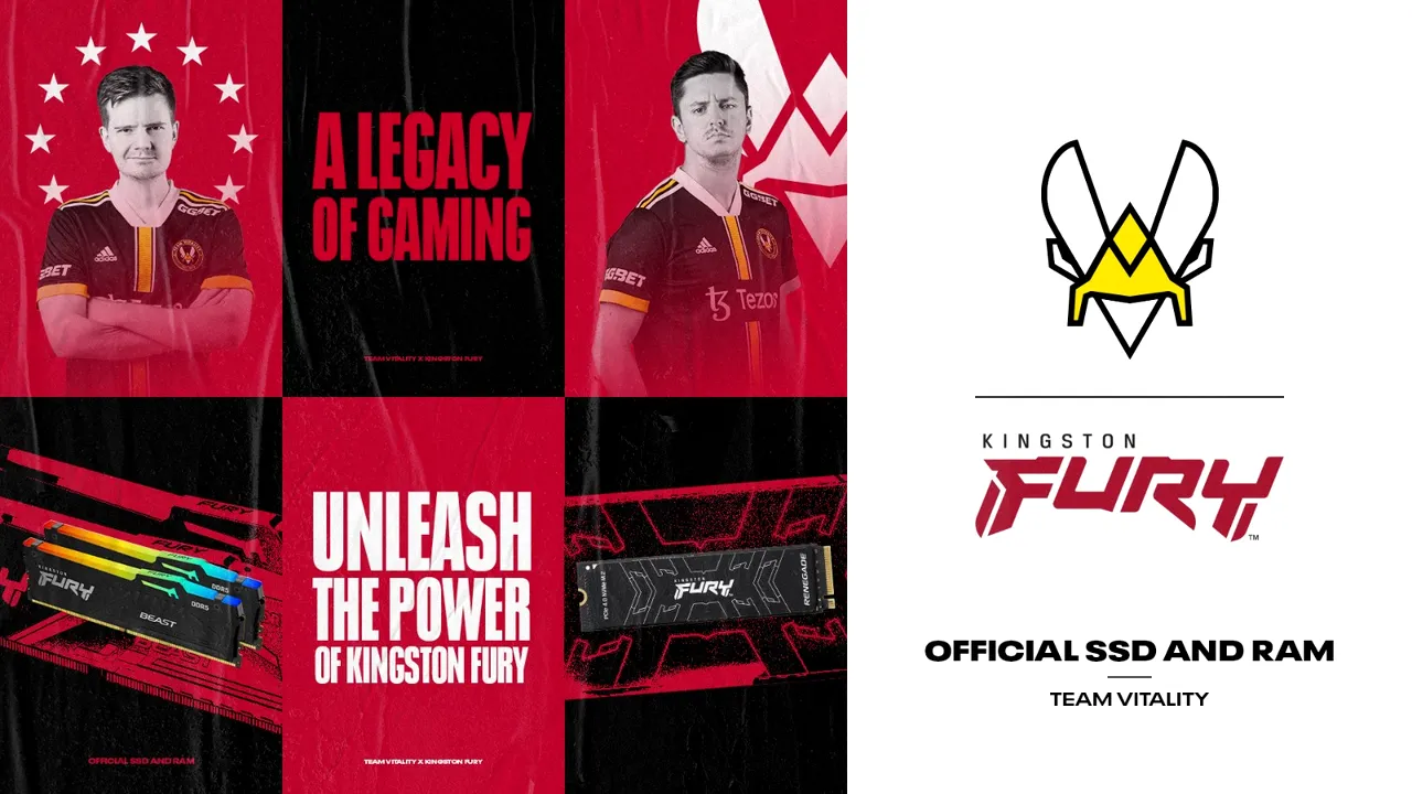 Team Vitality anunţă un parteneriat de lungă durată cu Kingston FURY