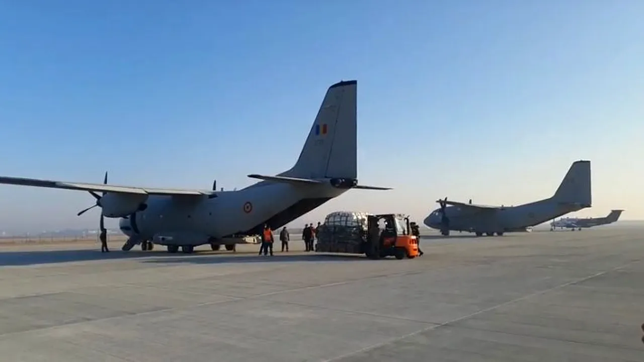 Două avioane C-27J Spartan au plecat marţi dimineaţa cu ajutoare pentru Siria
