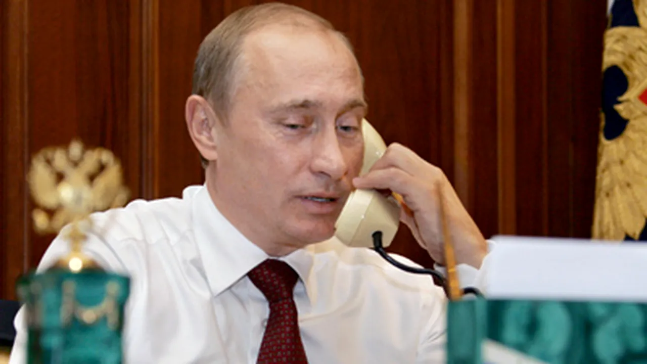 Vladimir Putin a discutat cu Traian Băsescu despre problema gazelor