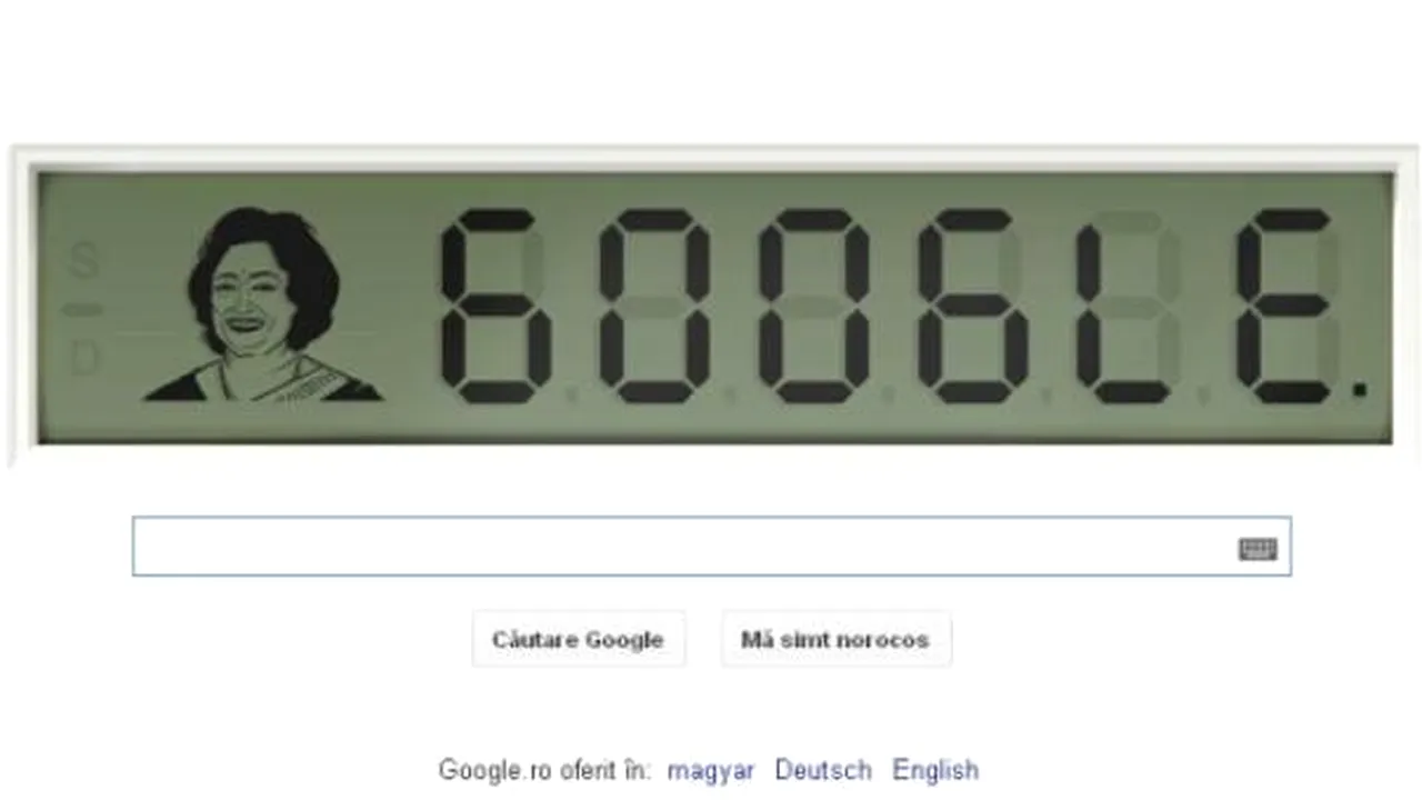 GOOGLE şi-a schimbat logo-ul pentru a o sărbători pe Shakuntala Devi, supranumită 