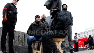 ArcelorMittal a demolat statuia lui Lenin de la combinatul Krivoi Rog