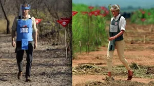 Prințul Harry a traversat un câmp de mine active în Angola, repetând pașii mamei sale