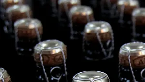 Sticle de şampanie, scufundate în Marea Baltică, pentru studierea procesului de îmbătrânire a vinului