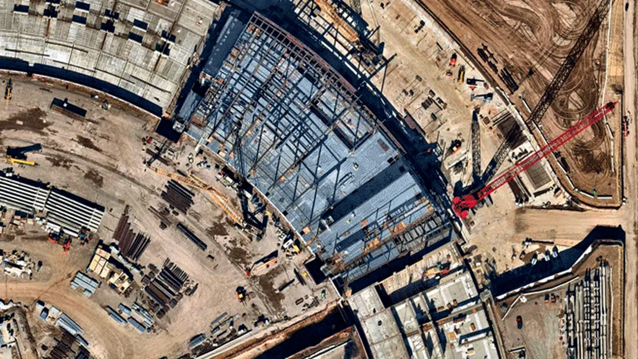 Noi IMAGINI aeriene cu viitorul campus APPLE: Cum arată sediul de 5 miliarde de dolari – FOTO şi VIDEO