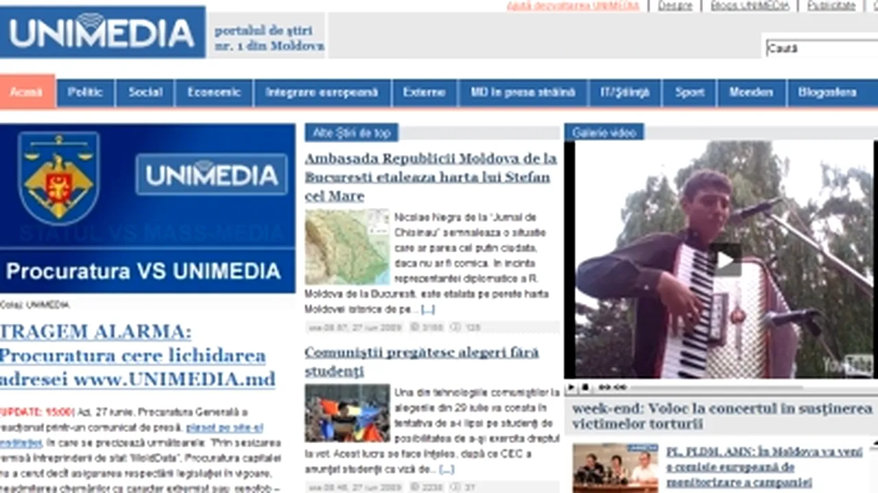 Portalul Unimedia.md ar putea fi suspendat din cauza comentariilor utilizatorilor