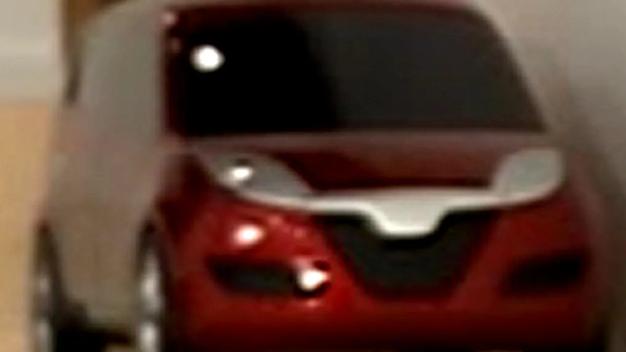 Fotografii cu o machetă monovolum de Dacia Logan, pe un forum auto francez