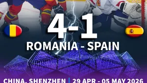 România obține o victorie clară cu Spania la Campionatul Mondial de hochei pe gheață Divizia I/B și se menține în lupta pentru revenirea în eșalonul secund valoric