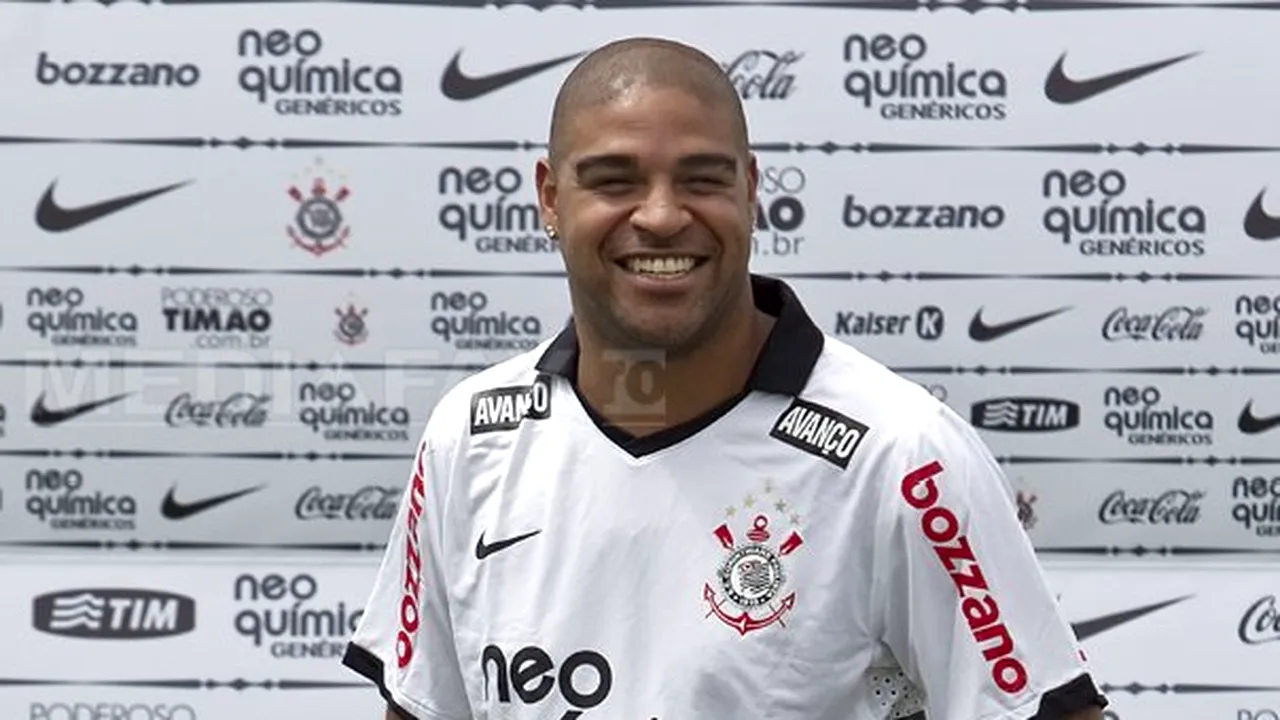 Adriano, atacantul echipei Corinthians, a rănit accidental o femeie