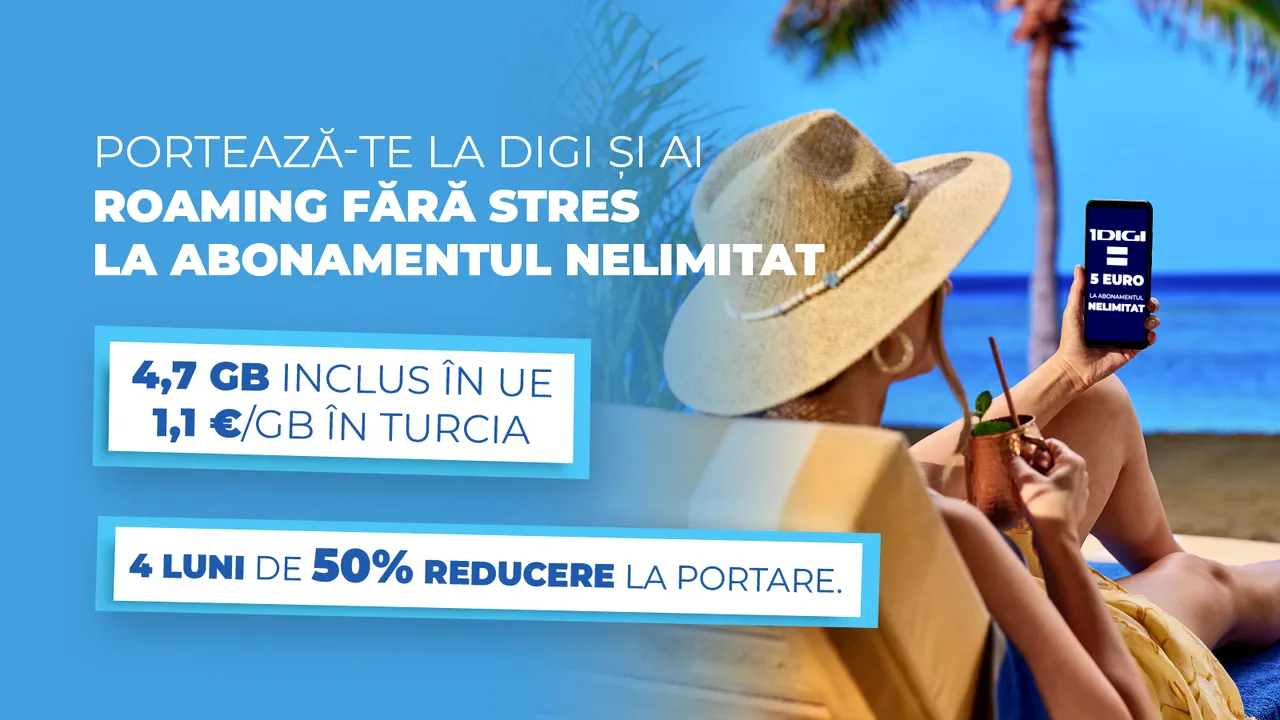 La DIGI, vacanţa de vară aduce cea mai atractivă ofertă de roaming 