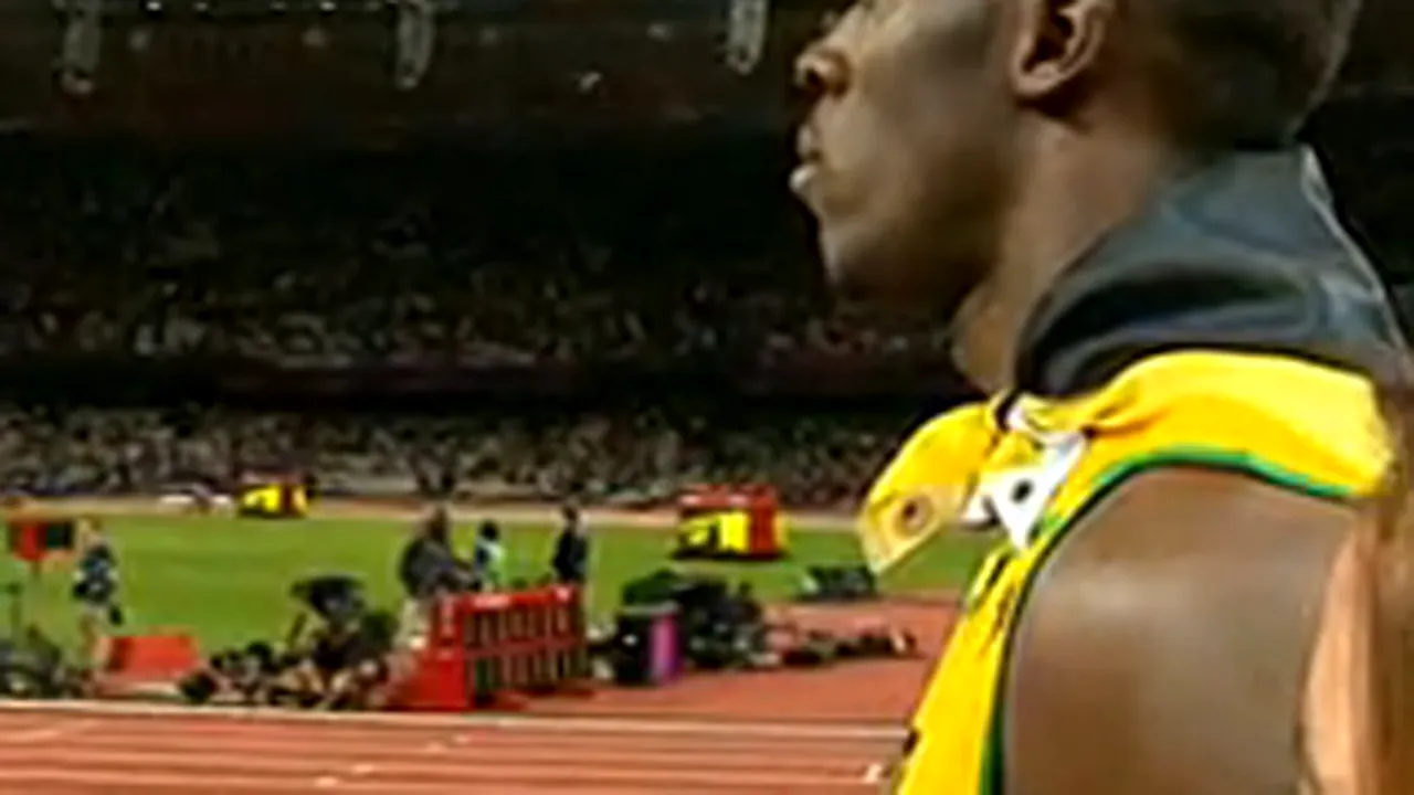 Usain Bolt a întrerupt un interviu în semn de respect faţă de imnul SUA