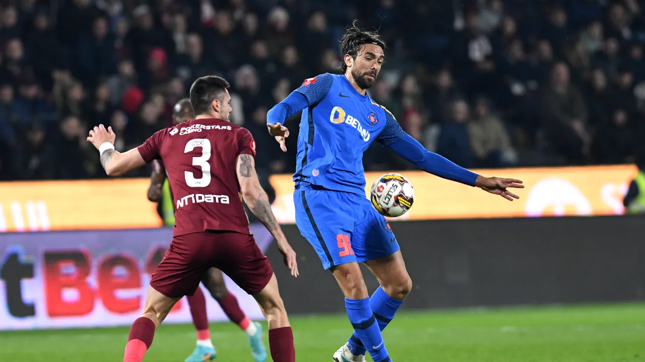 CFR Cluj-FCSB 1-1, în etapa a treia a play-off-ului. Ambele echipe îşi menţin poziţiile în clasament