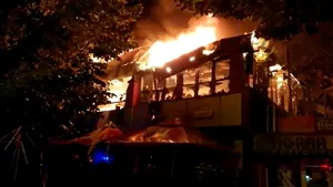 Restaurantul cuprins de flăcări din Galaţi: Cauza incendiului a fost stabilită de pompieri
