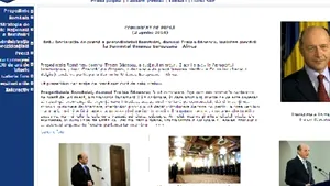 STS: Site-ul oficial al Preşedinţiei României nu a fost 