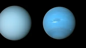 Uranus şi Neptun, cele două planete similare, dar, totuşi, colorate diferit. Explicaţia cercetătorilor