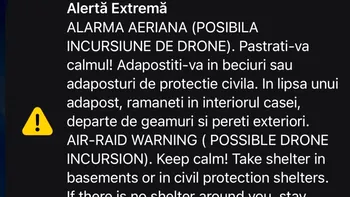SOCIAL Alarmă aeriană în nordul județului Tulcea. Populația, îndemnată să se adăpostească