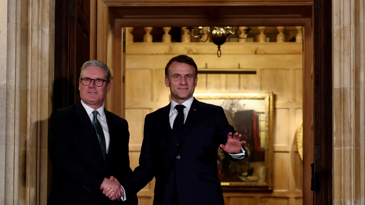 Emmanuel Macron a sosit la Lancaster House pentru summitul de la Londra