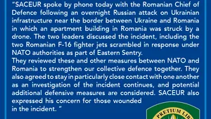 Telefon de la cel mai înalt nivel al NATO după drona care a lovit Galațiul