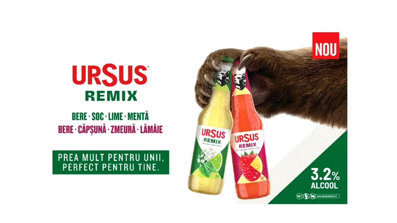 URSUS și Leo România dau play la Remix: o bere mixată cu trei arome, în stilul extra al Generației Z