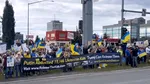 Protest pro-ucrainean organizat în Alaska, înaintea summitului Trump-Putin