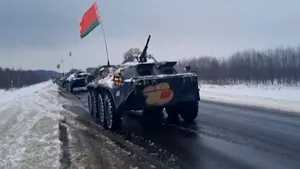 Belarus a scos tancurile pe zăpadă în exerciţii de „pregătire pentru luptă”

