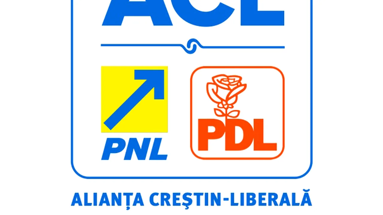Sigla ACL conţine elementul stilizat al unei strângeri de mâini  şi siglele PNL şi PDL