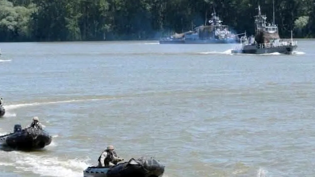 Exercițiu militar de amploare la gurile Dunării: 350 de militari și peste 20 de nave se antrenează pentru situații de criză