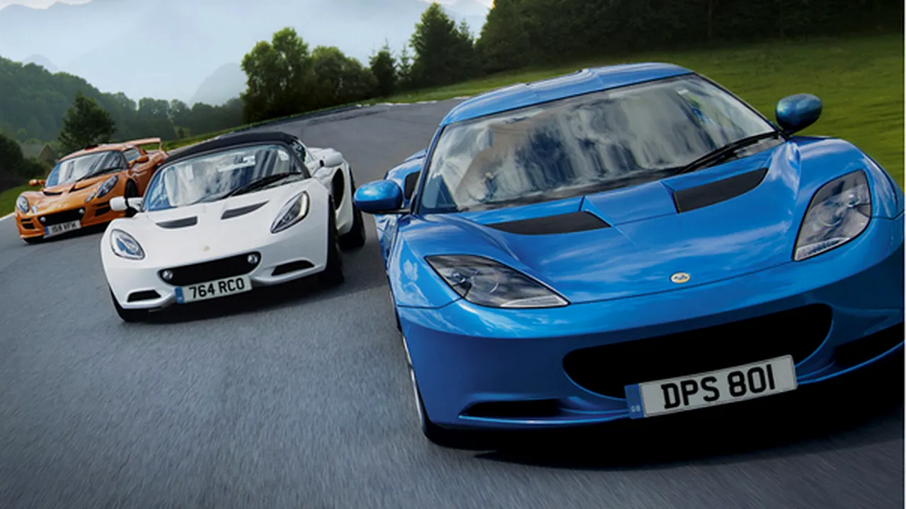 Showroom şi maşini sport Lotus în România, din februarie