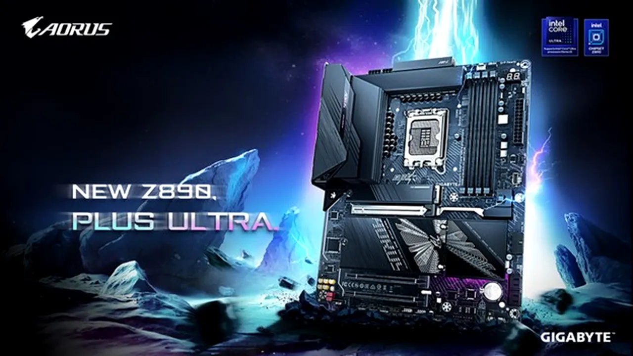 GIGABYTE prezintă plăcile de bază din seria Z890 PLUS – performanță de ultimă generație la un nou nivel