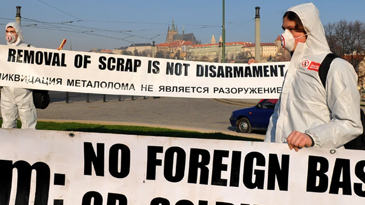 Protest la Praga faţă de semnarea noului tratat START