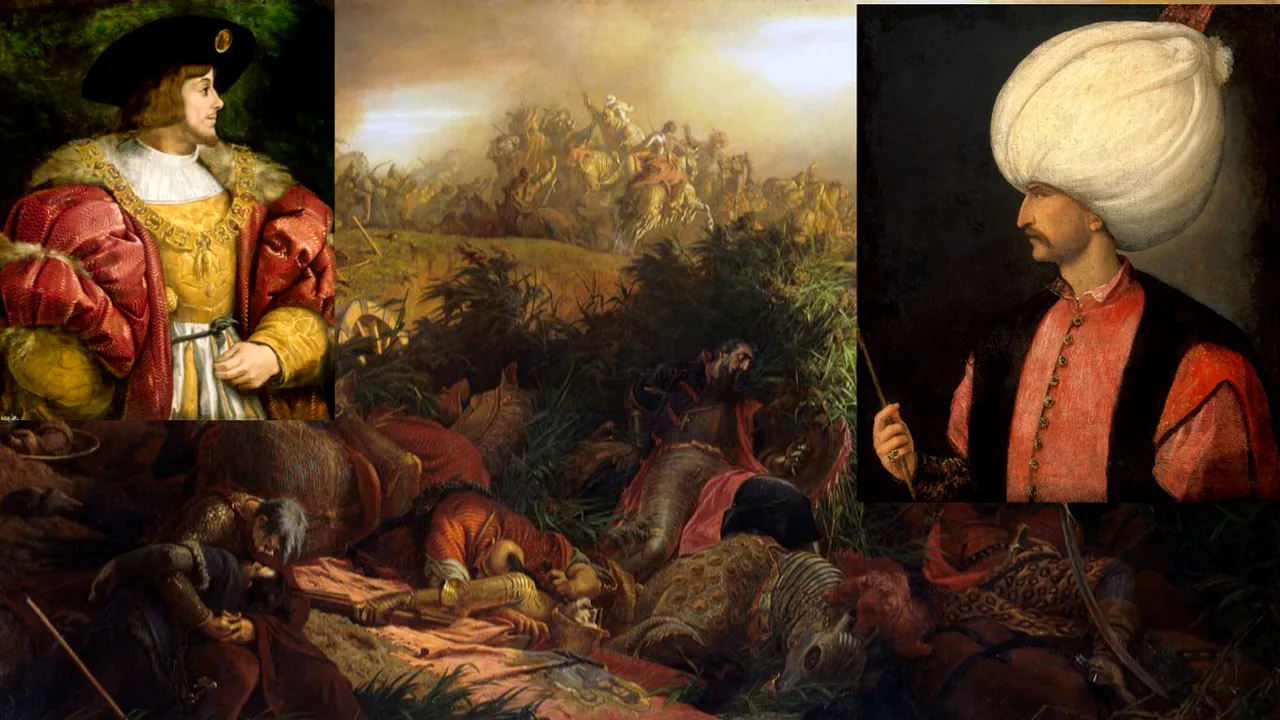 29 august 1526: Bătălia de la Mohács - Suleiman Magnificul cucereşte Ungaria. Ludovic al II-lea al Ungariei este ucis 