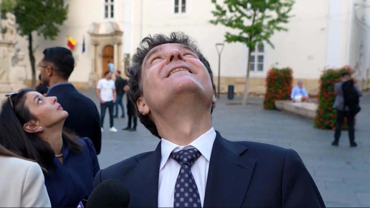 Declarația lui Nicușor Dan, perturbată de un aparat de zbor. Ce a făcut președintele