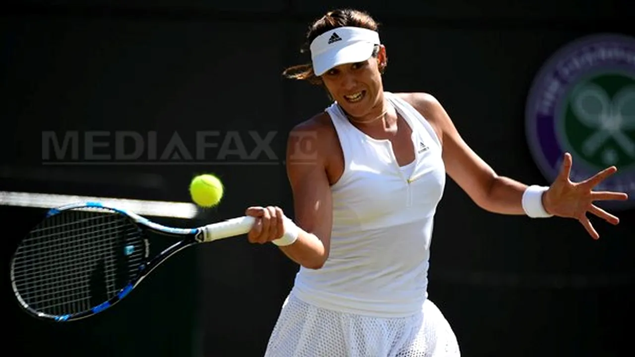 Garbine Muguruza, deţinătoarea titlului la Roland Garros, a fost eliminată în optimile de finală