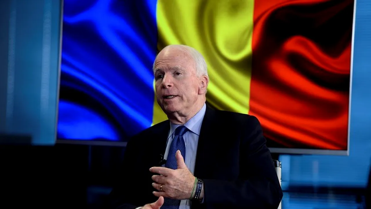 MAE transmite condoleanţe familiei senatorului John McCain: A fost un prieten constant al României 