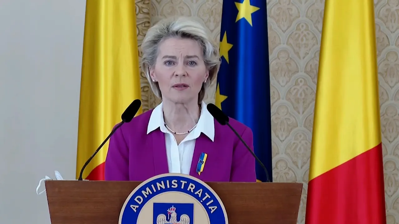 Ursula von der Leyen a fost primită la Palatul Cotroceni