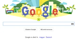 Google marchează, printr-un logo special, debutul Cupei Mondiale FIFA 2014 din Brazilia