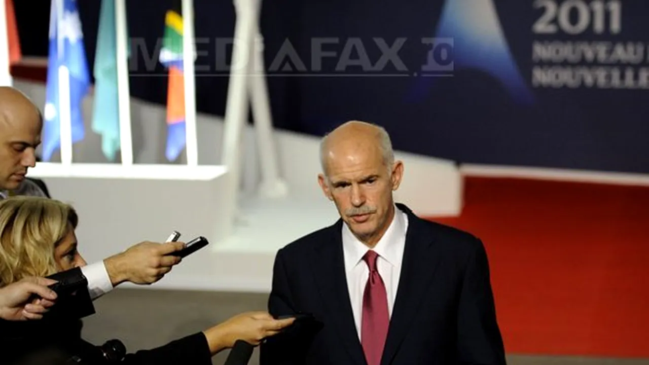 Giorgios Papandreou cere formarea unei coaliţii guvernamentale mai largi pentru acordul european