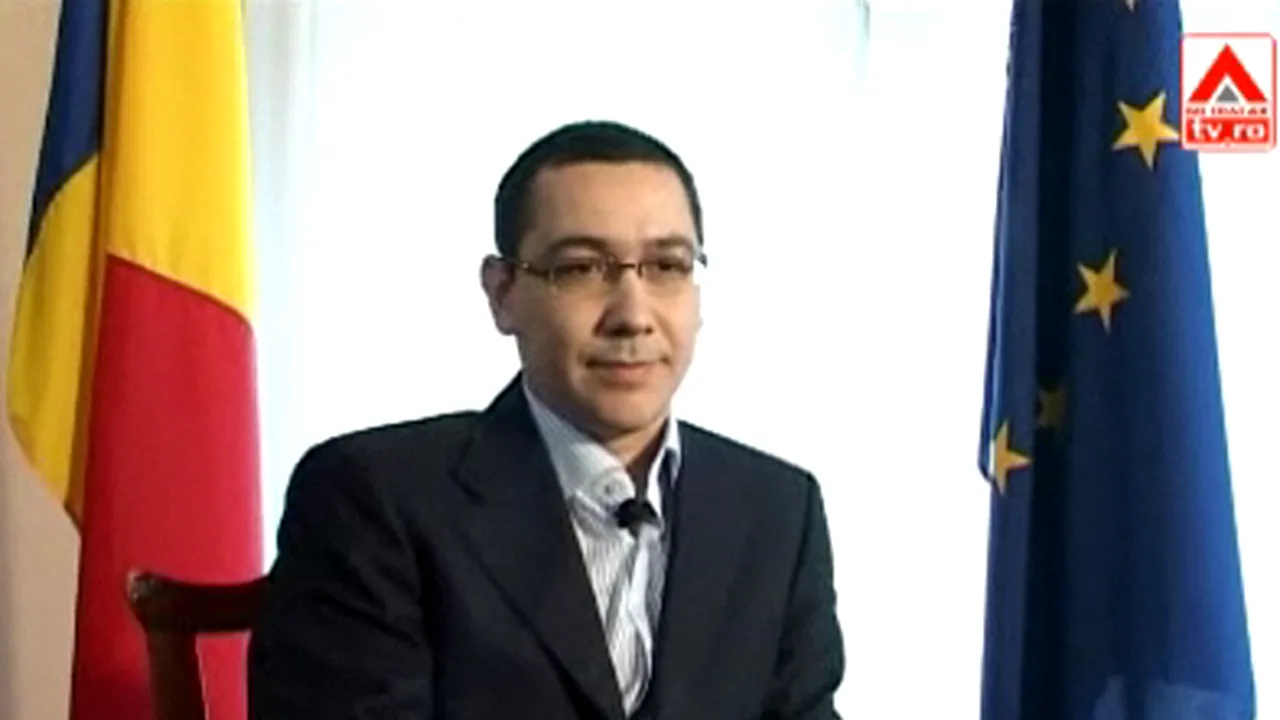 INTERVIU: Ponta: Noul partid nu se va mai înfiinţa, era un scenariu pentru varianta Geoană - şef PSD