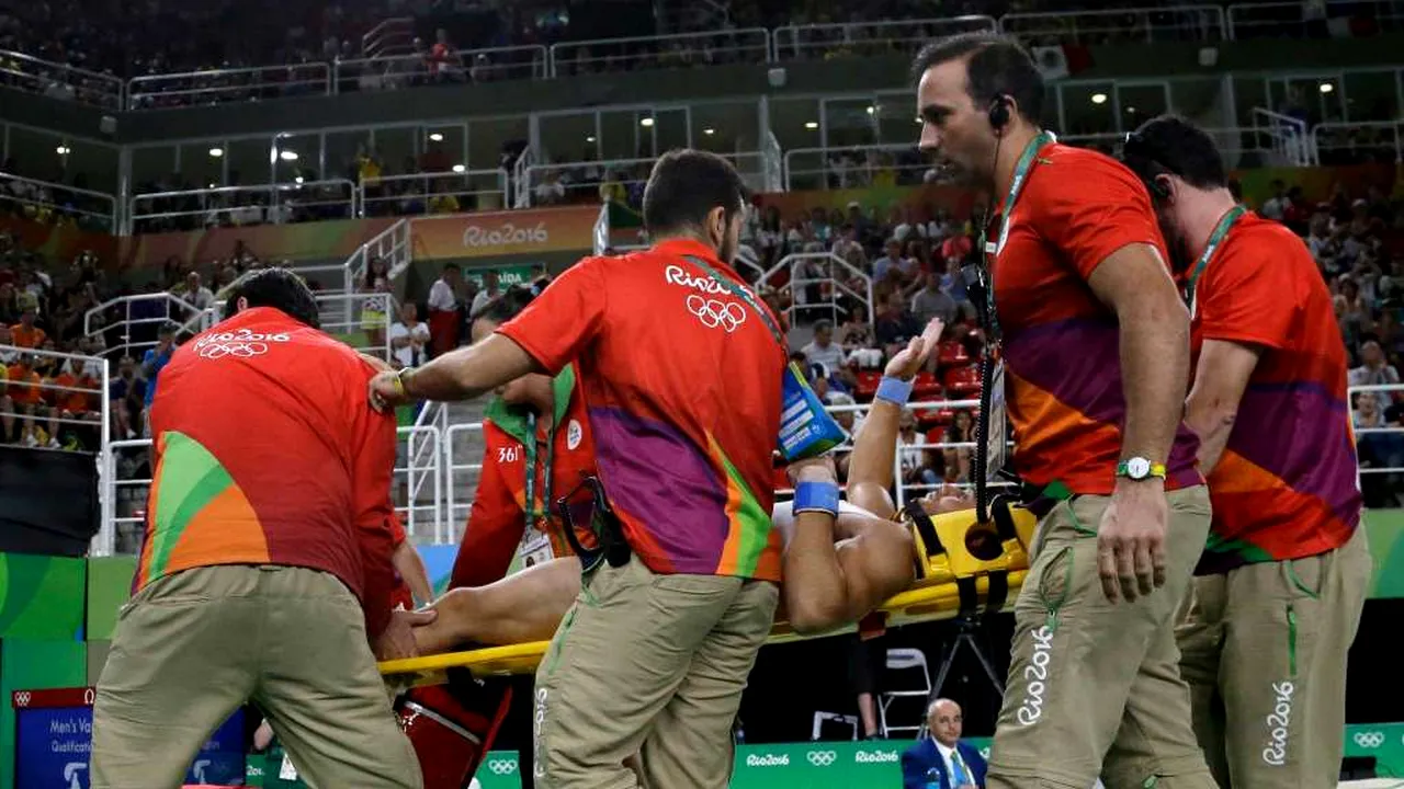 RIO 2016: Gimnastul francez Samir Ait Said şi-a rupt piciorul în timpul unei sărituri. Parcursul său la Jocurile Olimpice este încheiat - VIDEO