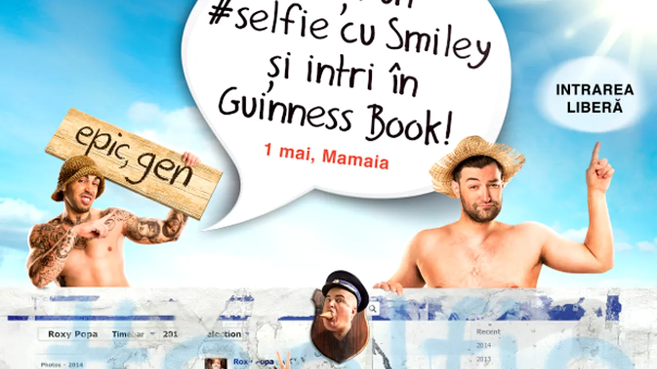 Fă-ţi un #selfie cu Smiley şi intri în Guinness Book