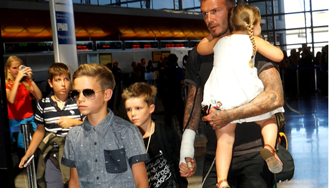 SONDAJ: David Beckham, cel mai bun tată-vedetă din Marea Britanie