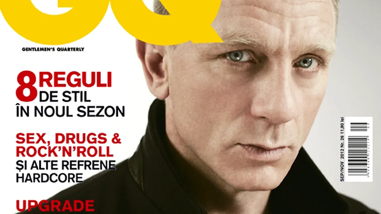 Daniel Craig pe coperta GQ, ediţia septembrie-noiembrie
