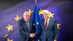Întâlnirea ministrului Angel Tîlvăr cu comisarul european pentru Apărare și Spațiu, Andrius Kubilius