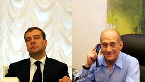 Dmitri Medvedev şi Ehud Olmert au avut o convorbire telefonică - radio