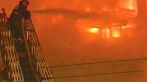 Incendiu de proporţii la sediul Romtelecom din Timişoara