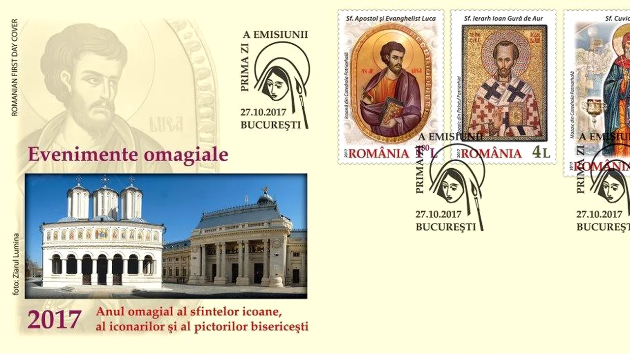 Mesaje ale Bisericii Ortodoxe Române pe mărci poştale