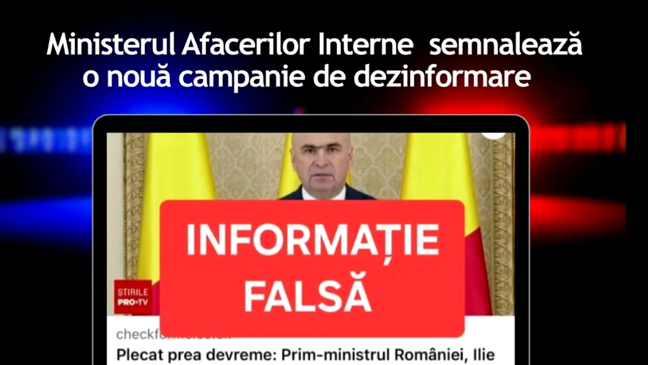 Avertisment DNSC: Informațiile privind decesul premierului într-un accident sunt false