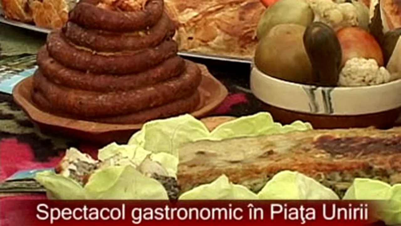 Spectacol gastronomic în Piaţa Unirii