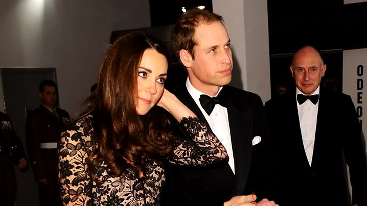 Prinţul William şi Kate Middleton au asistat la premiera londoneză a filmului 